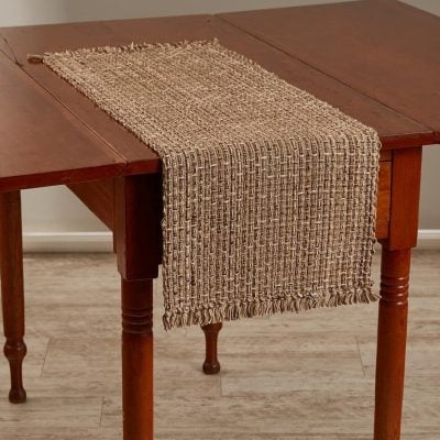 Tweed Espresso Table Runner - 36"