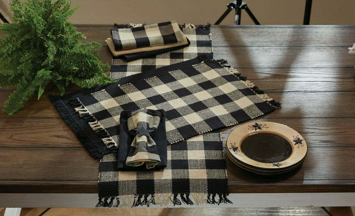 Wicklow Black Placemats, Set/4 - Image 4