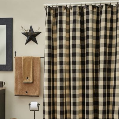 Wicklow Black Shower Curtain