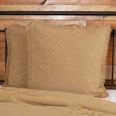 burlap natural euro sham farmhouse pillow cover