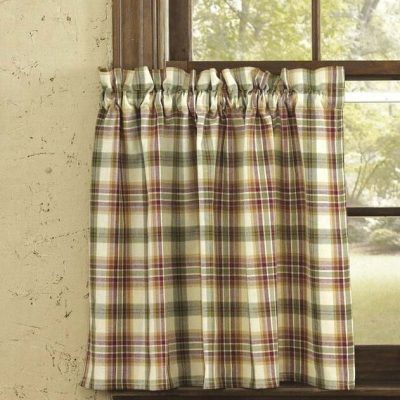 lemon pepper tier 36" set of two cafe curtains