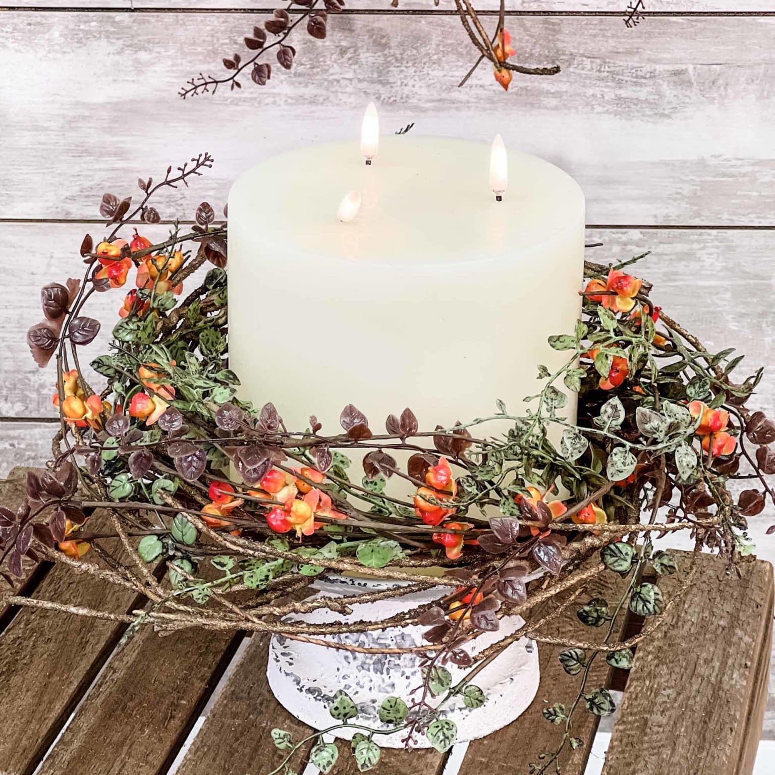 Bittersweet Large Candle Ring 6" Inside Ring Piper Classics