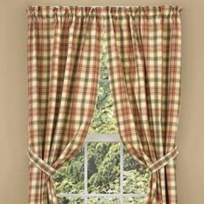 lemon pepper lined panels 63" set of two farmhouse drapes