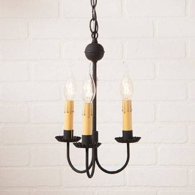 Primitive 3 Arm Chandelier
