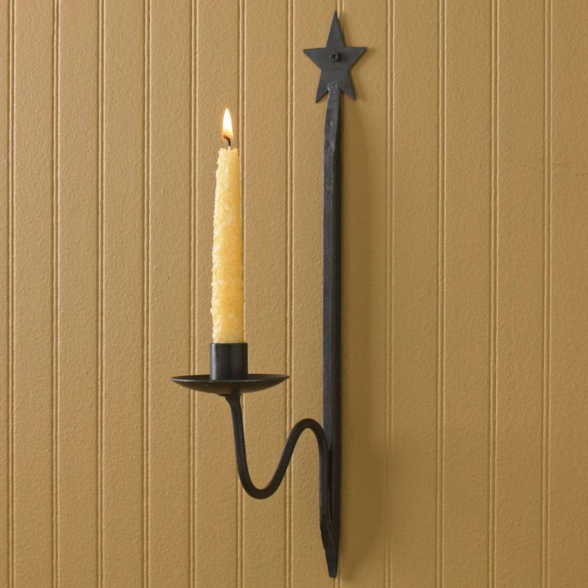 Country wall sconces for candles hotsell