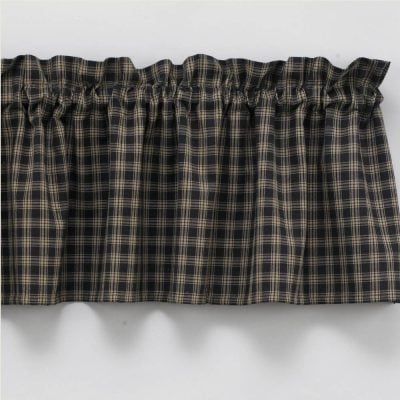 sturbridge black valance farmhouse window topper