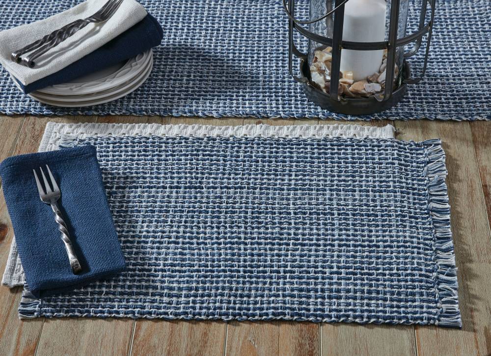 Tweed Denim Placemats, Set/4 - Image 2