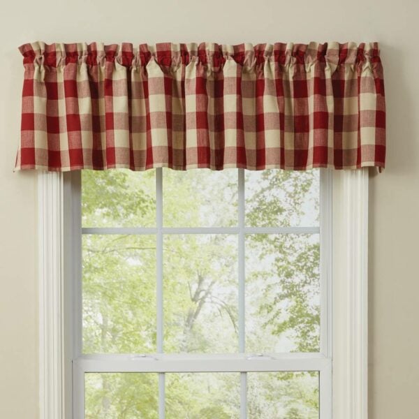 Country Curtains Wicklow Barn Red Valance 72 Curtains Wicklow Barn Red Valance 72, Red Valance Curtains