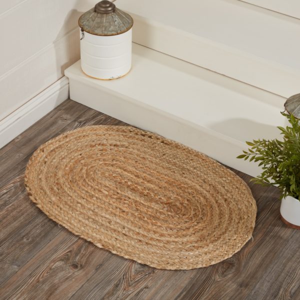 Country Home Decor Natural Jute Oval Rugs
