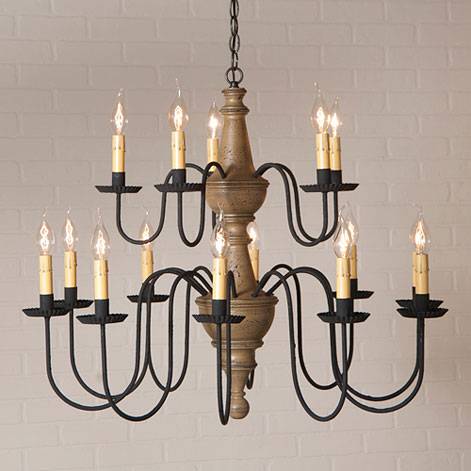 Harrison Two Tier Chandelier in Americana Colors - Image 3