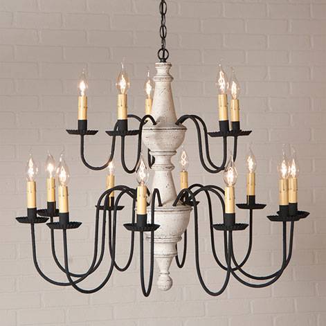 Harrison Two Tier Chandelier in Americana Colors - Image 4