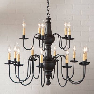 Harrison Two Tier Chandelier in Americana Colors