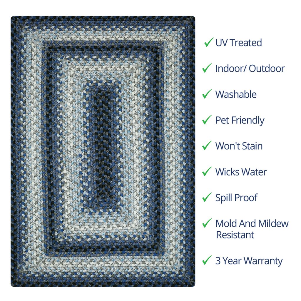 Country Ultra-Durable Stain Resistant Olefin Rugs - Barcelona