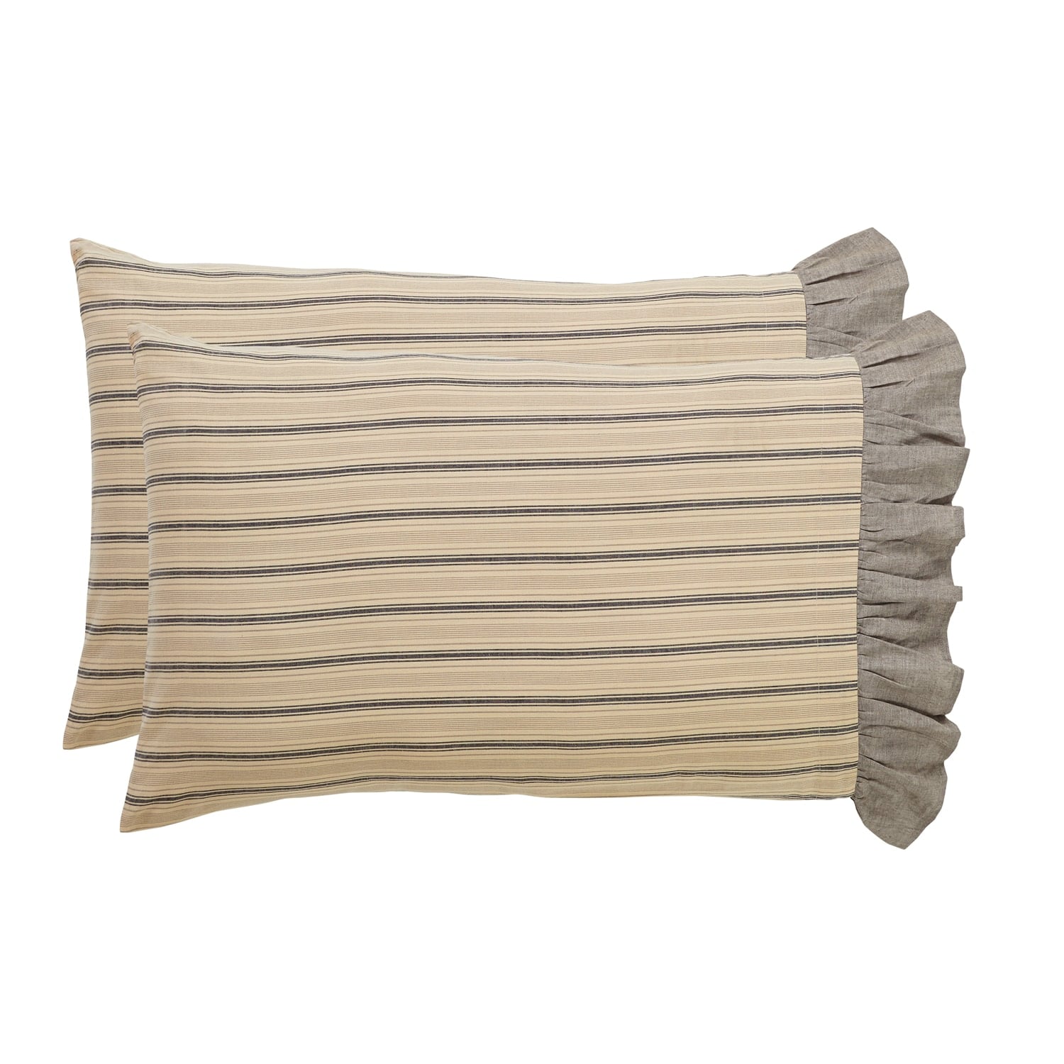 Sawyer Mill Charcoal Ruffled Pillow Case - Set/2 - Image 5