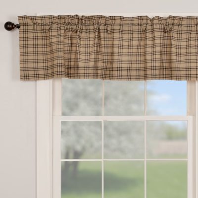 Sawyer Mill Charcoal Plaid Valance