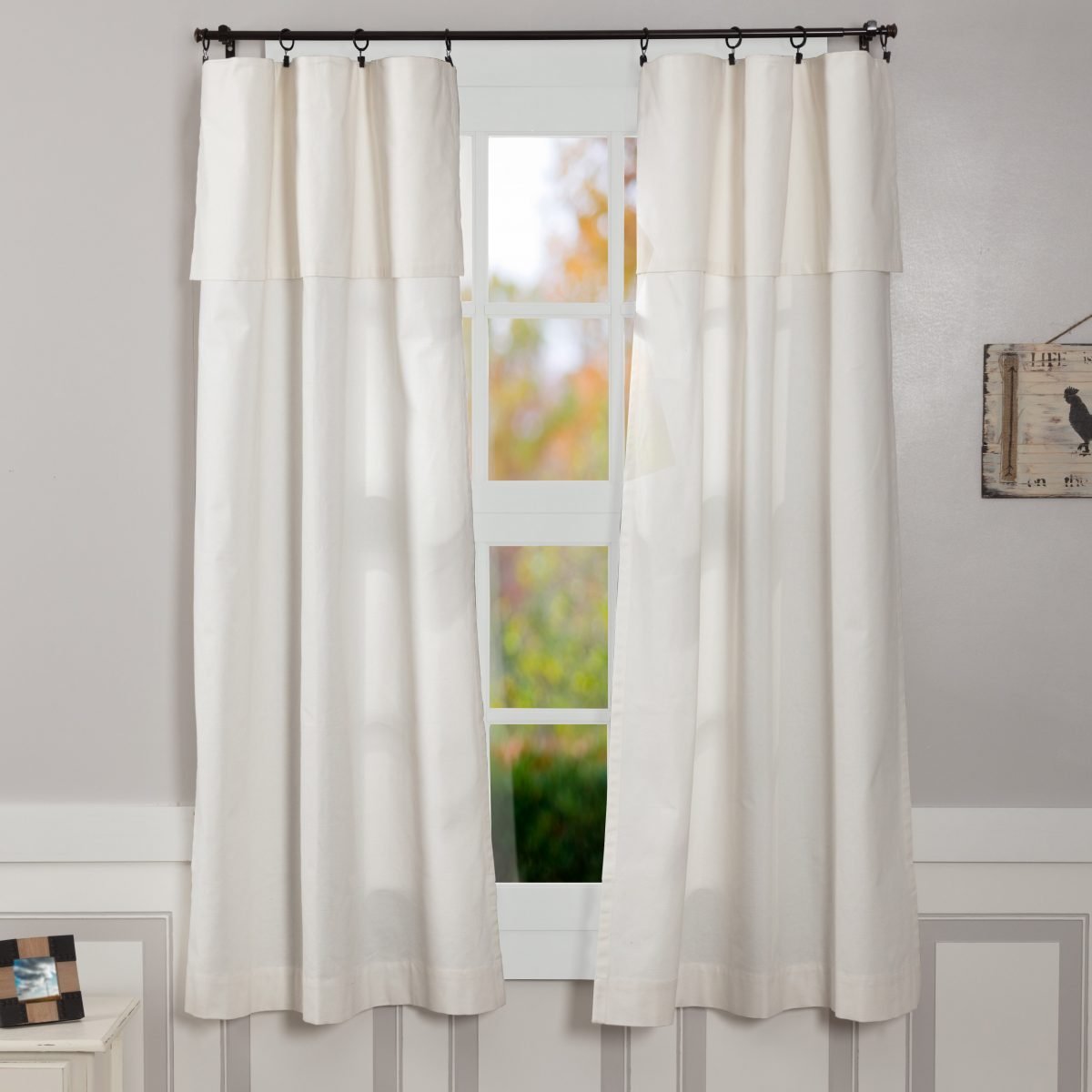 Silo Hill Drop Cloth Valance Panels 63 Piper Classics