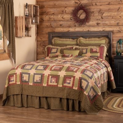 tea cabin quilt farmhouse bed cover
