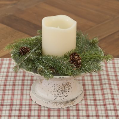 Vintage White Pedestal - Large