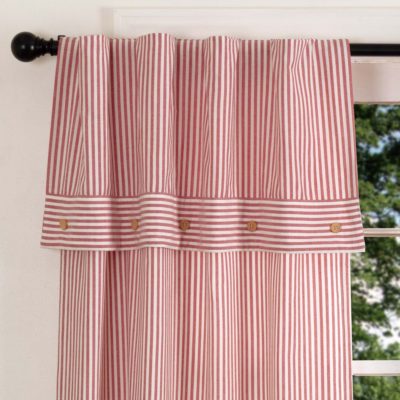 Farmhouse Ticking Red