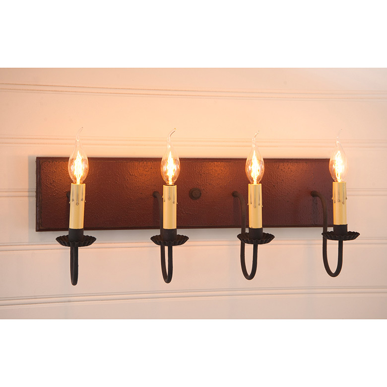 Four Arm Vanity Light in Americana Colors - Image 3