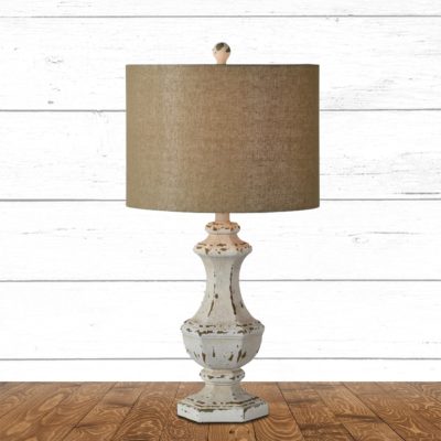 Chip Table Lamps w/ Shades - Set/2