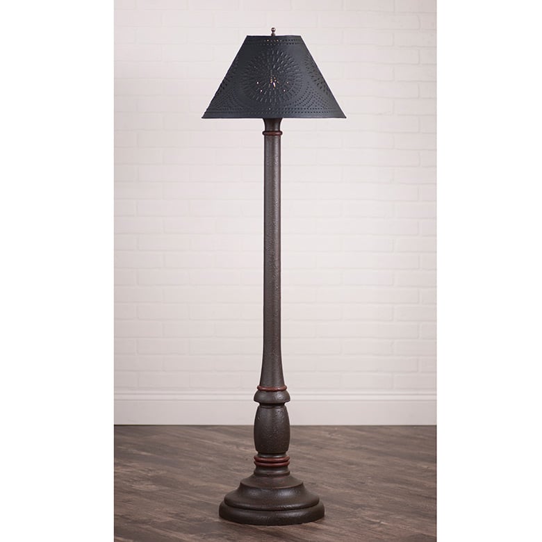 Brinton House Floor Lamp W Shade In Americana Colors