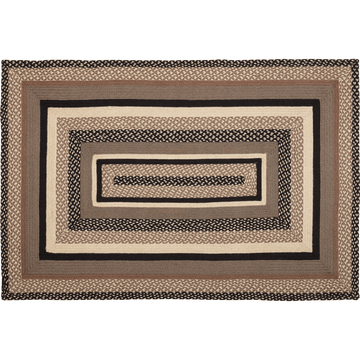 Sawyer Mill Charcoal Creme Jute Rugs With Pad - Image 10