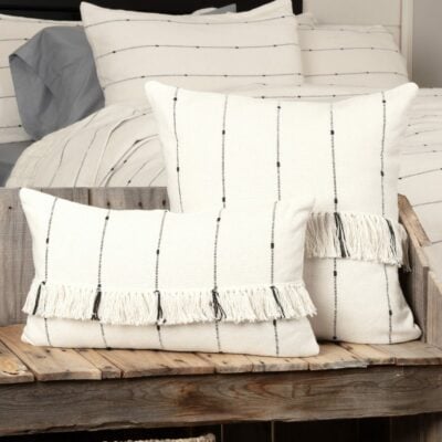farmcloth stripe 20" x 20" pillow cover farmhouse pillowcase