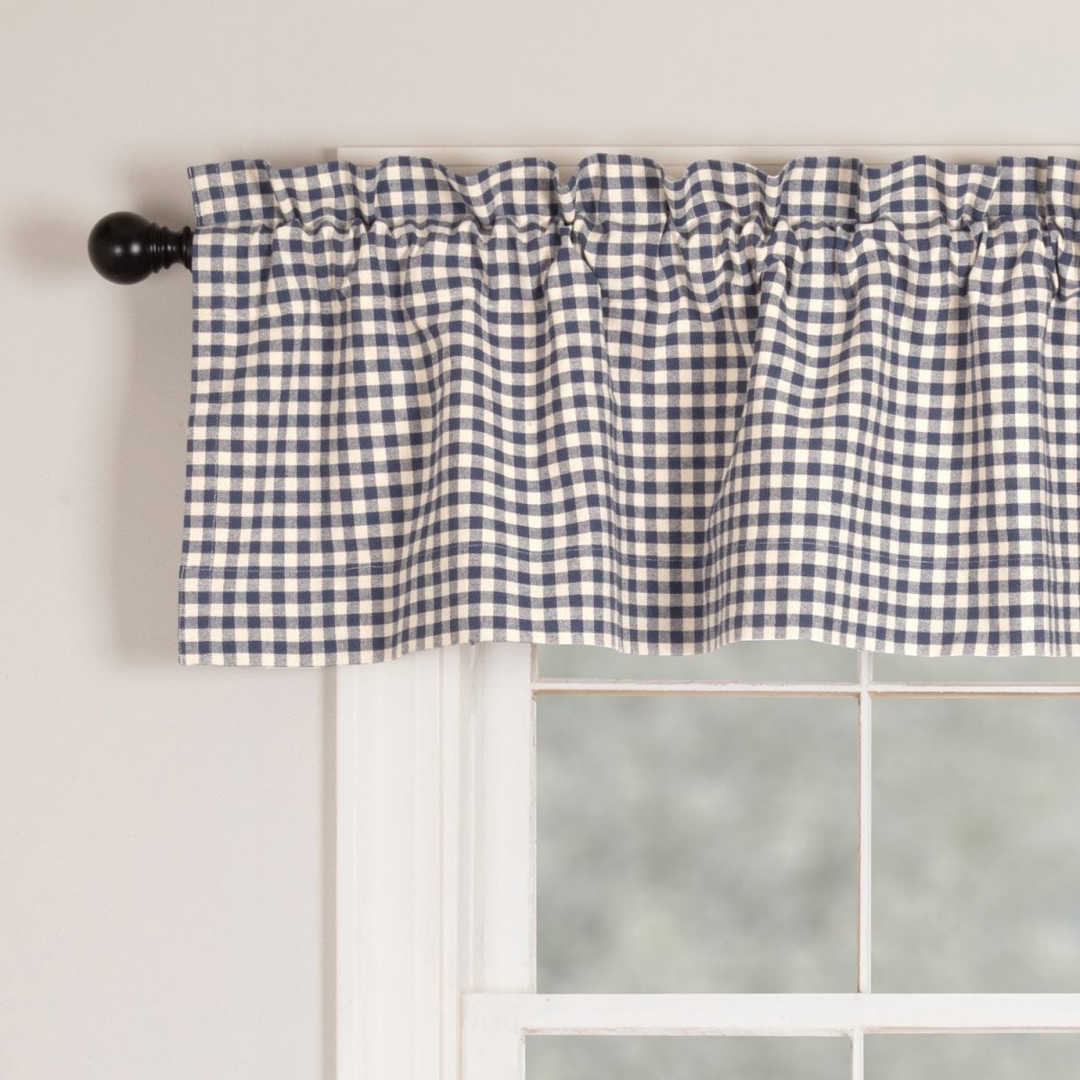 doylestown check valance farmhouse window topper