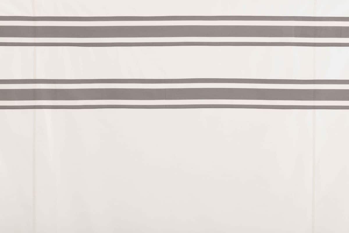 Silo Hill Charcoal Stripe Shower Curtain - Image 4