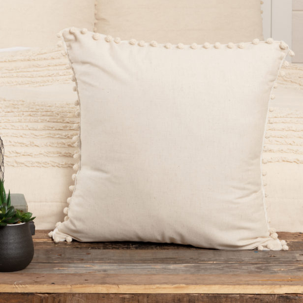 White 20 X 20 Pillow Cover
