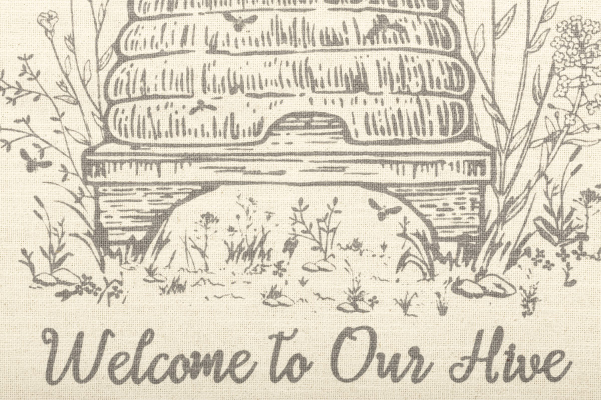 Welcome To Our Hive 18" x 18" Pillow Cover - Image 8