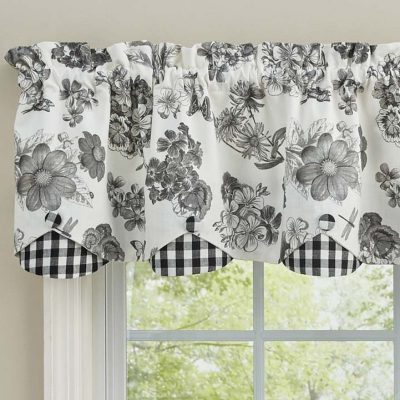 Geranium Lined Scallop Valance