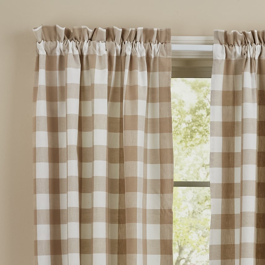 wicklow natural panels 84" set of two farmhouse drapes