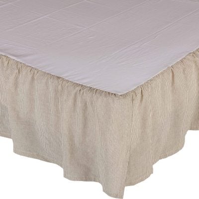sara's ticking black ruffled bed skirt king farmhouse bed skirt