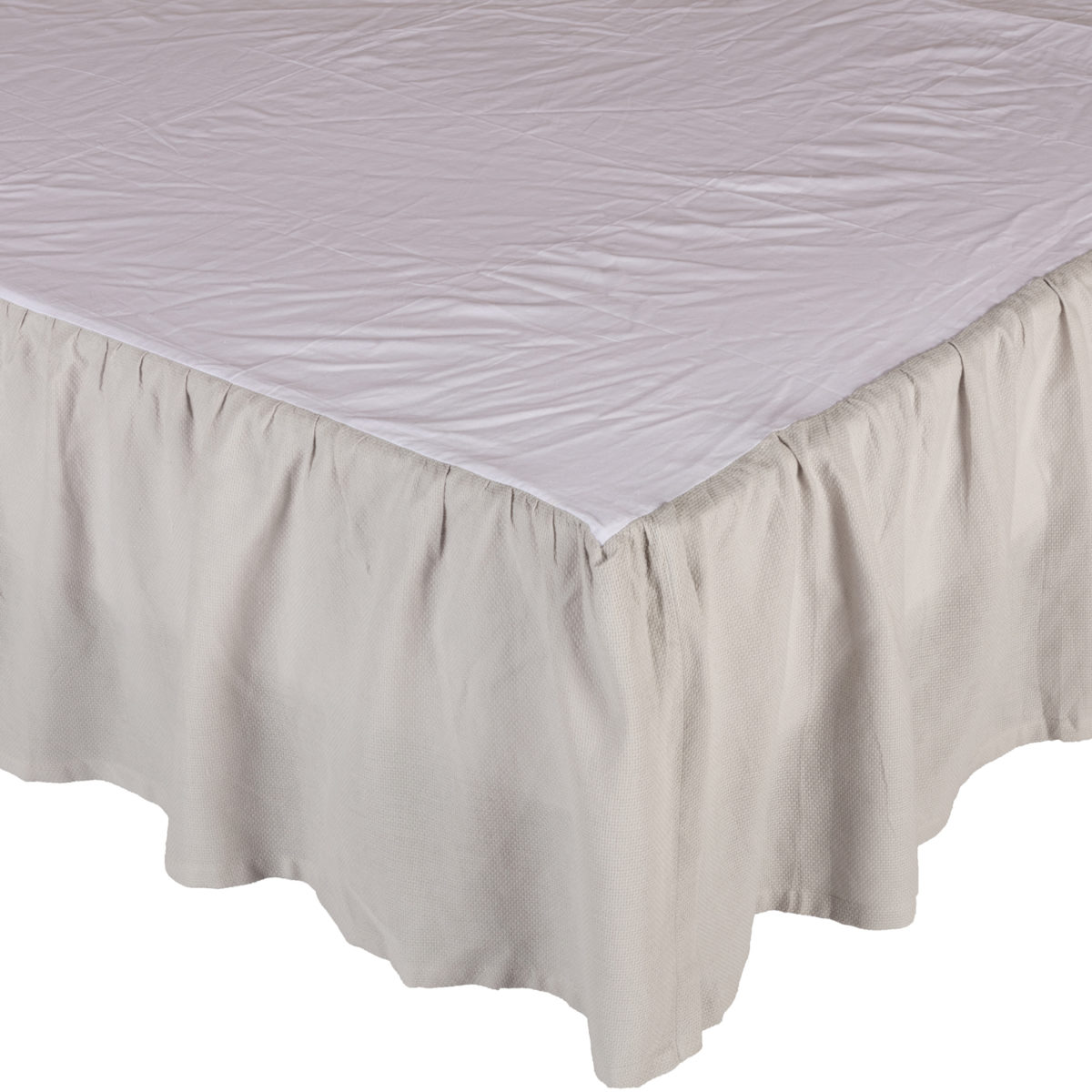 Annabelle Gray Ruffled Bed Skirt - Twin - Image 3