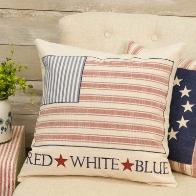 Market Place The Red White & Blue 20" x 20" Pillow Cover