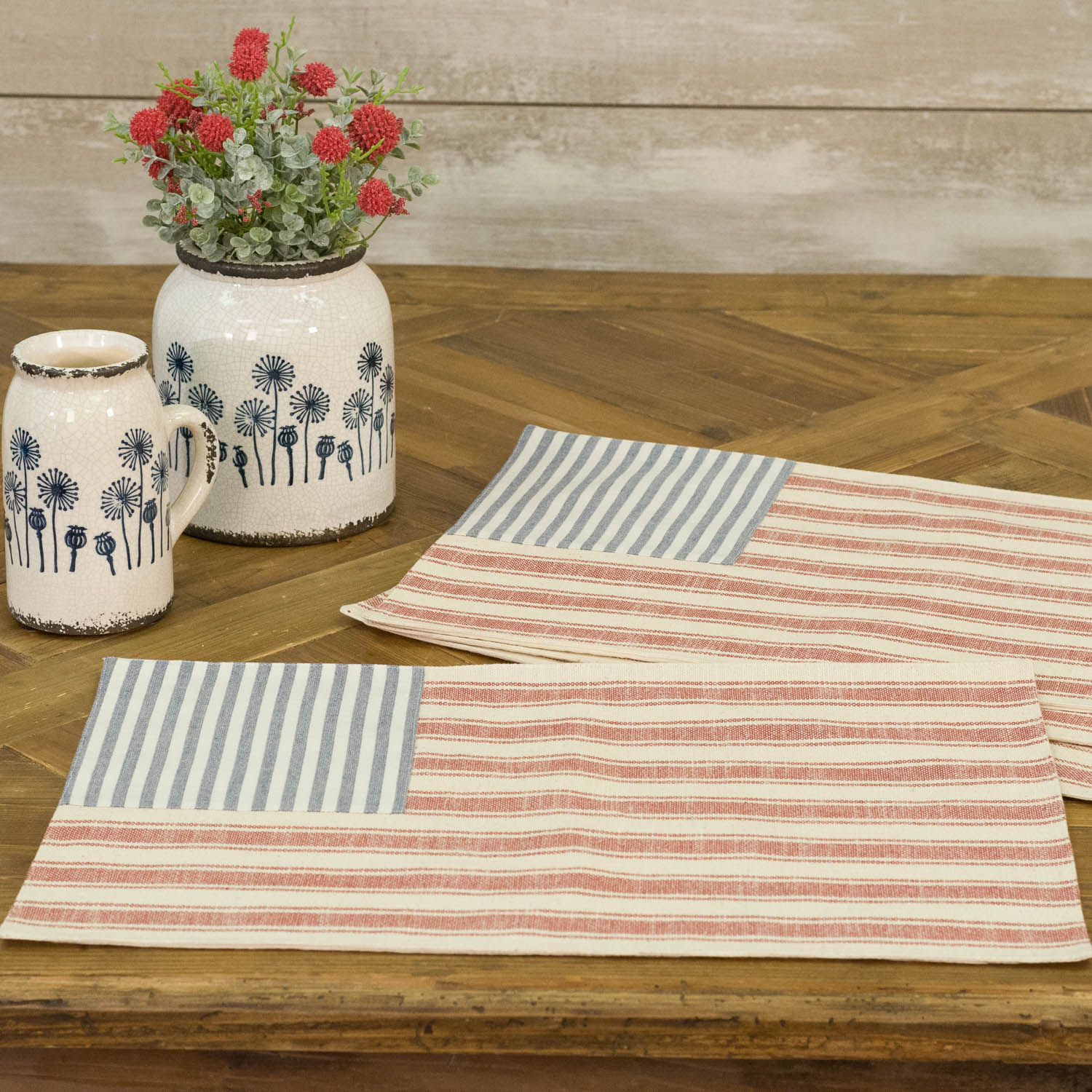 Market Place Red Flag Placemat - Set/4 - Image 7