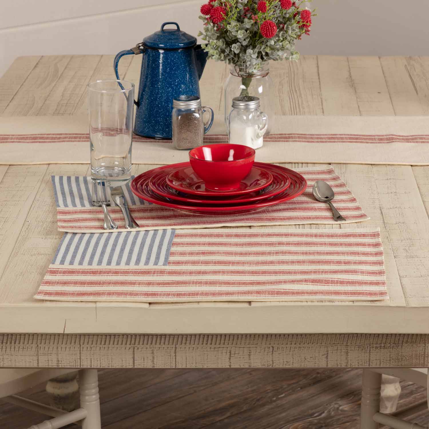 Market Place Red Flag Placemat - Set/4 - Image 2