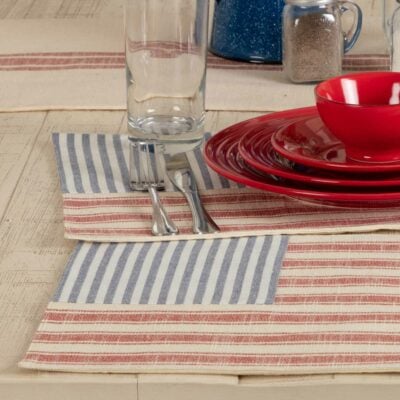 Market Place Red Flag Placemat - Set/4