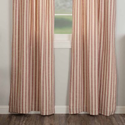 Market Place Red Ticking Stripe Panels – Set/2