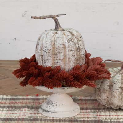 White Birch Pumpkin - 8"