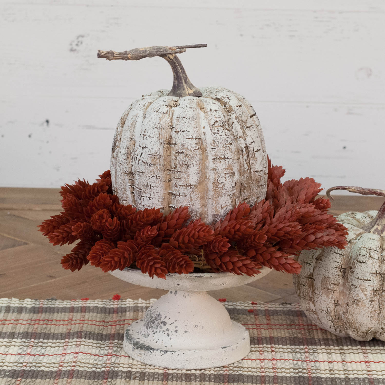 White Birch Pumpkin - 8"