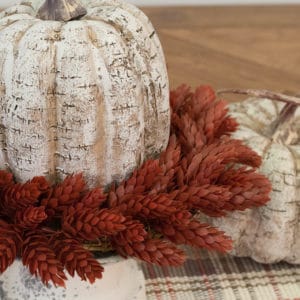 rustic farmhouse pumpkin
