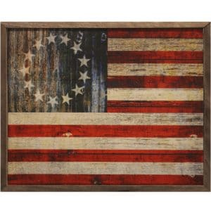 Rustic Betsy Ross Americana Flag wooden sign