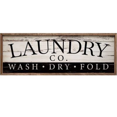Vintage Laundry Co. Wooden Sign