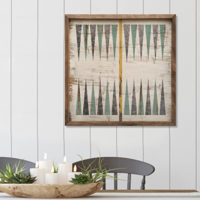 Farmhouse Backgammon Wooden Sign