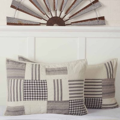 gray gables sham farmhouse pillow cover