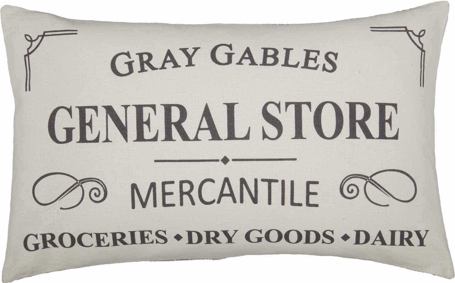 Gray Gables General Store 15" x 25" Pillow Cover - Image 2