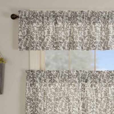 Gray Gables Floral Valance 72"